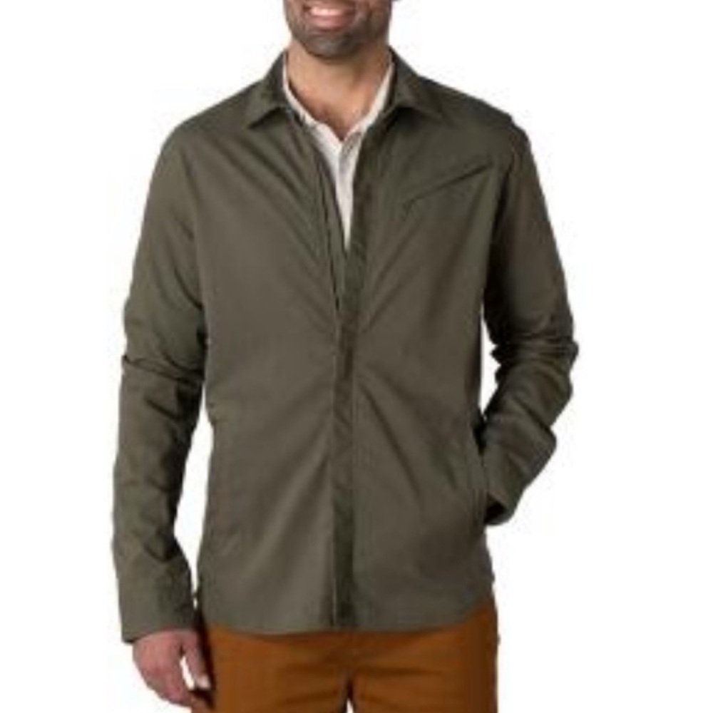 Toad & Co Transverse Shirt Jacket Army Olive Green Men's Size Medium